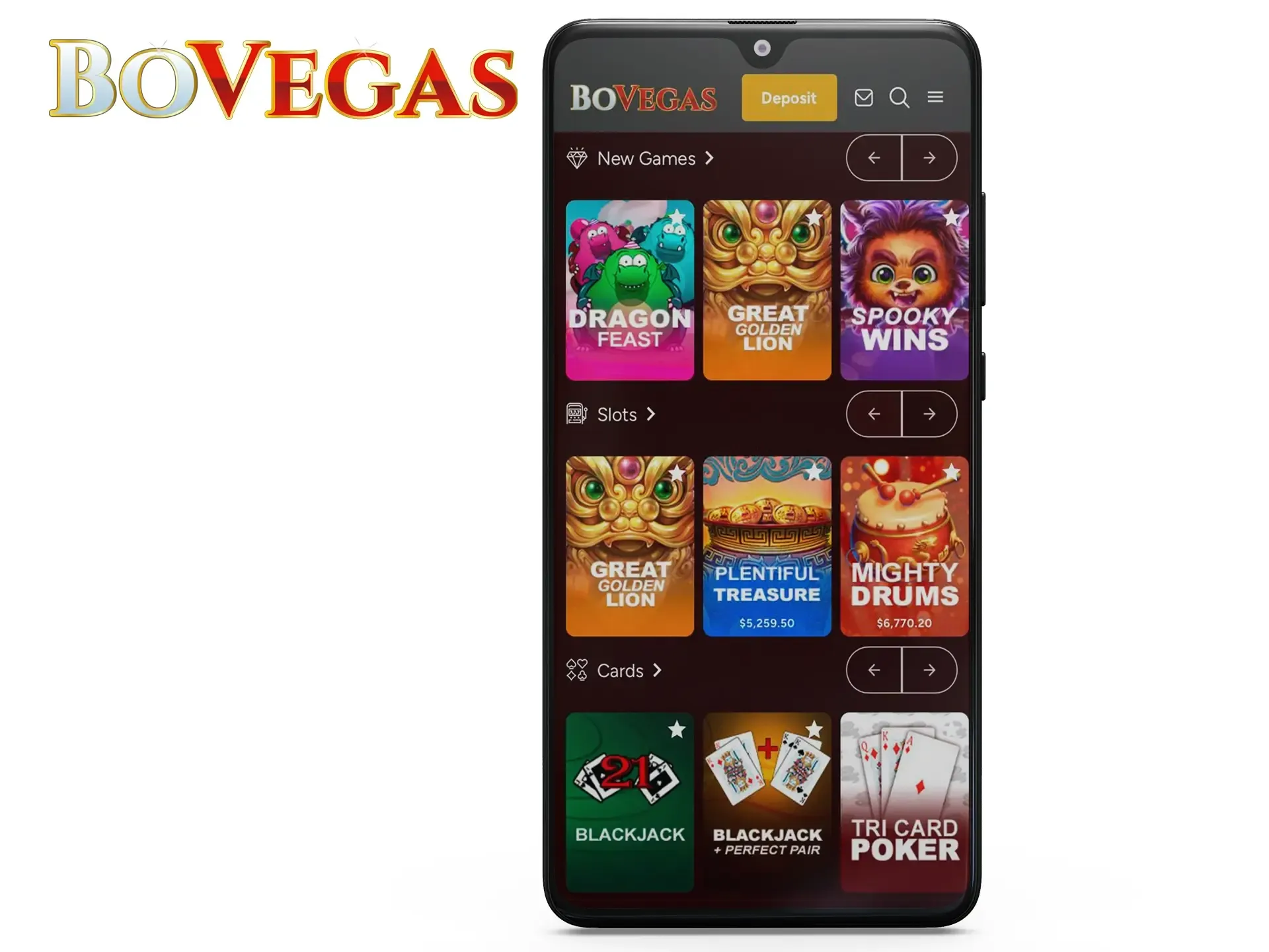 Mobile Gaming at Bovegas Casino